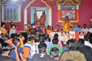 নবদ্বীপ ব্লকের চরমাজদিয়া চরব্রহ্মানগর গ্রাম পঞ্চায়েতে বিজেপি যুব মোর্চার নতুন পার্টি অফিস উদ্বোধন করেন সৈকত সরকার