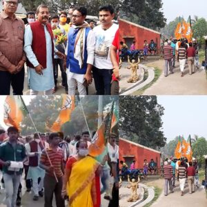 বিজেপির গৃহ সম্পর্ক অভিযানের সূচনা হল শান্তিপুর স্টেশন সংলগ্ন গোলপার্ক মোড় থেকে