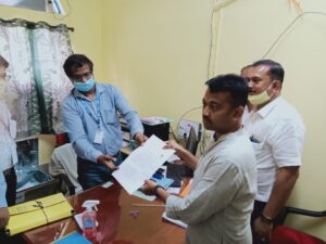 শুভ্রাংশু রায় বিজেপি প্রার্থী হিসেবে বীজপুর বিধান সভা কেন্দ্র থেকে মনোনয়ন দাখিল করলেন