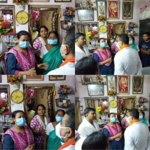 ভবানীপুরে বিজেপির প্রচার করতে মৃত বাসুদেব সামন্তের পরিবারের সঙ্গে দেখা করলেন শুভেন্দু অধিকারী