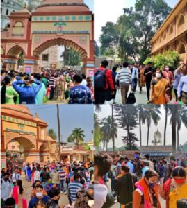 ২৫শে ডিসেম্বর উপলক্ষে পর্যটকদের ব্যাপক ভীড় মায়াপুর ইসকন মন্দিরে